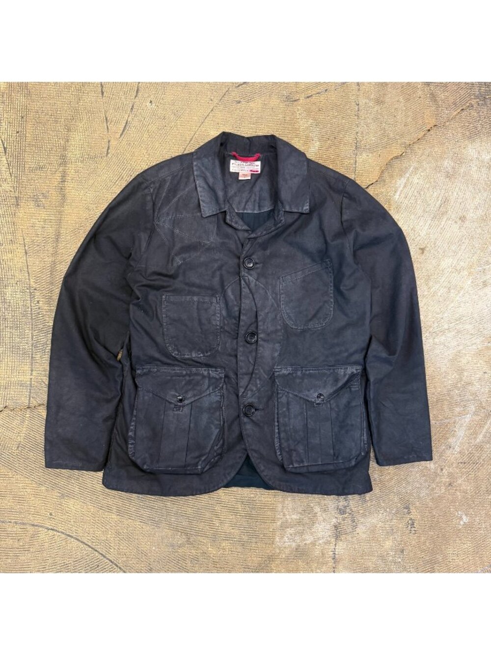 Filson FW13 Guide Work Jacket Soy Wax Black Shelter Cloth Small